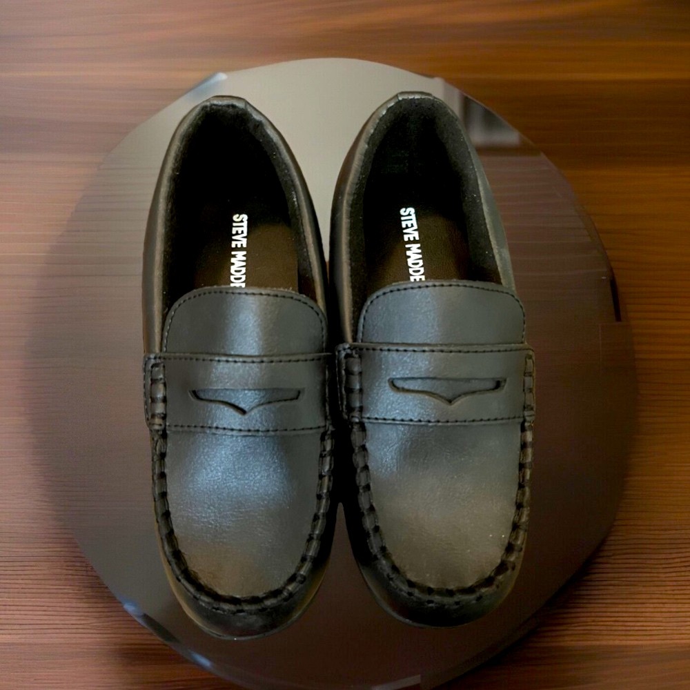 Steve Madden Jared Loafers Leather Dress Slip On Classic Loafers Designer Sz 12T